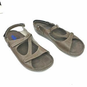 Leif Wolky slingback walking sandals comfort adjustable lightweight EU 42
